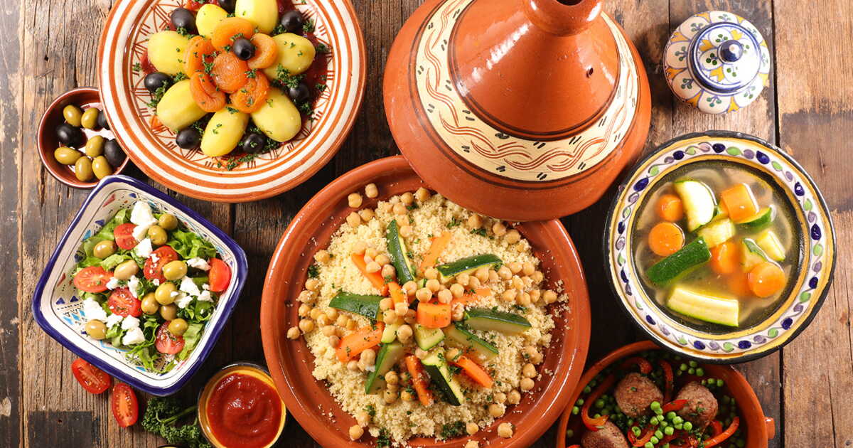 チュニジア料理と陶器