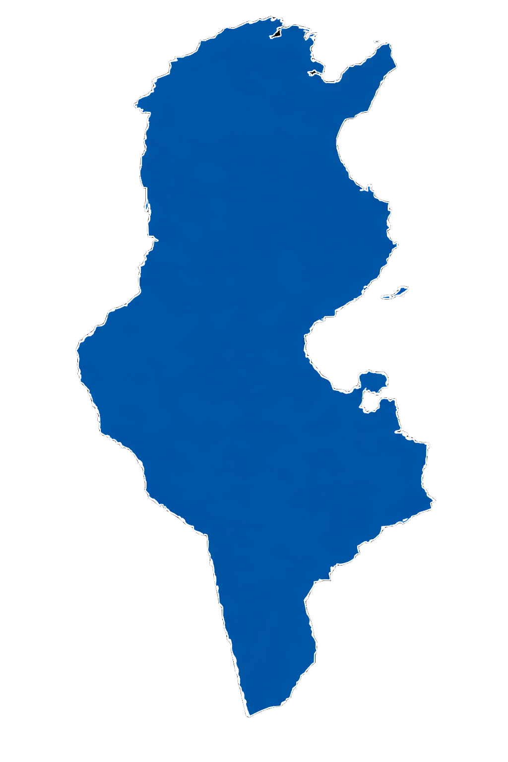 チュニジアの地図